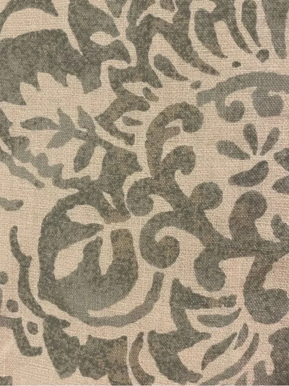 Restoration Hardware blue green Italian Fiore flora 100% cotton Euro sham